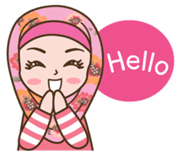 Hijab Girl Online Shop. Eng sticker #11183104