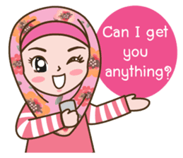 Hijab Girl Online Shop. Eng sticker #11183105