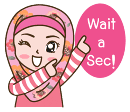 Hijab Girl Online Shop. Eng sticker #11183107
