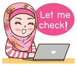 Hijab Girl Online Shop. Eng sticker #11183112