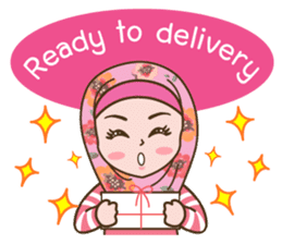 Hijab Girl Online Shop. Eng sticker #11183118