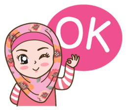 Hijab Girl Online Shop. Eng sticker #11183123