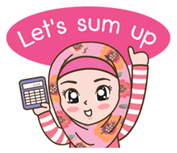 Hijab Girl Online Shop. Eng sticker #11183124