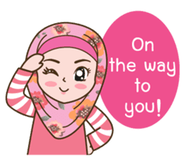 Hijab Girl Online Shop. Eng sticker #11183131