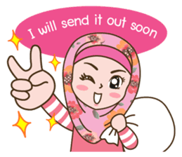 Hijab Girl Online Shop. Eng sticker #11183132