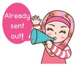Hijab Girl Online Shop. Eng sticker #11183133