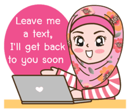 Hijab Girl Online Shop. Eng sticker #11183139
