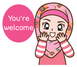 Hijab Girl Online Shop. Eng sticker #11183141
