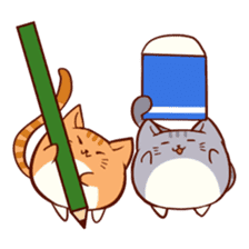 Mametsubu Cats sticker #11184206