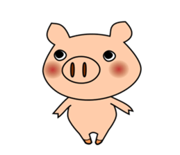 Stickers of pig sticker #11184824