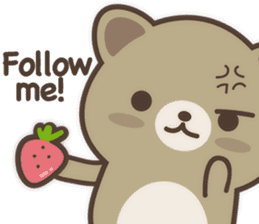 Strawberry Cat Life English sticker #11185148