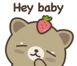Strawberry Cat Life English sticker #11185152