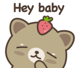 Strawberry Cat Life English sticker #11185152
