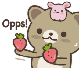 Strawberry Cat Life English sticker #11185160