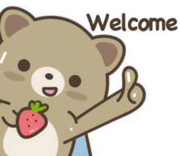 Strawberry Cat Life English sticker #11185164