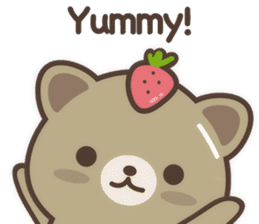 Strawberry Cat Life English sticker #11185173