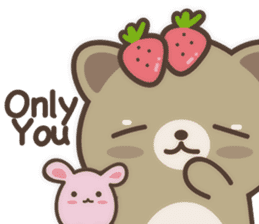 Strawberry Cat Life English sticker #11185175