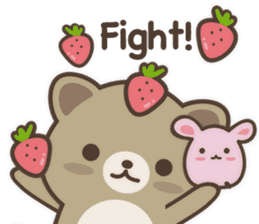 Strawberry Cat Life English sticker #11185182