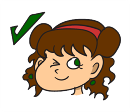 Sally The Cute Girl sticker #11185900