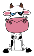 Maddie the Mad cow sticker #11186304