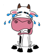 Maddie the Mad cow sticker #11186306