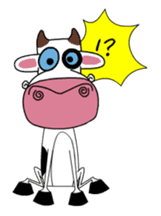 Maddie the Mad cow sticker #11186307