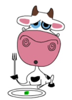 Maddie the Mad cow sticker #11186310