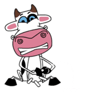 Maddie the Mad cow sticker #11186311