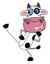 Maddie the Mad cow sticker #11186314