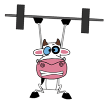 Maddie the Mad cow sticker #11186316