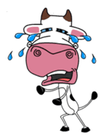 Maddie the Mad cow sticker #11186317