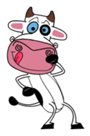 Maddie the Mad cow sticker #11186320