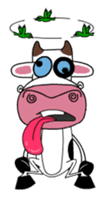 Maddie the Mad cow sticker #11186323