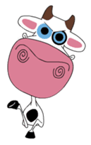 Maddie the Mad cow sticker #11186324