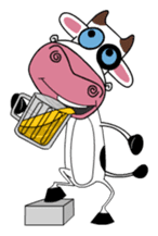 Maddie the Mad cow sticker #11186327