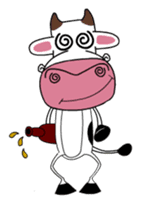 Maddie the Mad cow sticker #11186328