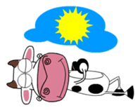 Maddie the Mad cow sticker #11186329