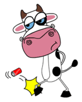 Maddie the Mad cow sticker #11186330