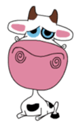 Maddie the Mad cow sticker #11186332