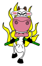 Maddie the Mad cow sticker #11186333