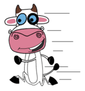 Maddie the Mad cow sticker #11186335