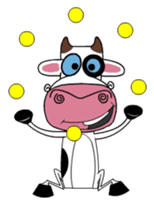 Maddie the Mad cow sticker #11186338