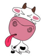 Maddie the Mad cow sticker #11186339