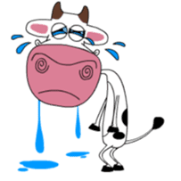 Maddie the Mad cow sticker #11186342