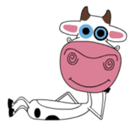 Maddie the Mad cow sticker #11186343