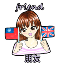 Conversation in Chinese and English. sticker #11187100