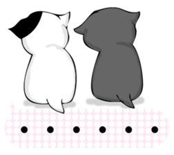 To sprout around, baby cat sticker #11187399