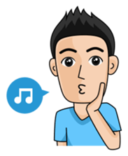 Cool Young Boy sticker #11187845