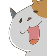 The cat enjoys life sticker #11188428