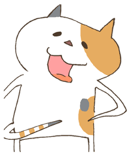 The cat enjoys life sticker #11188429